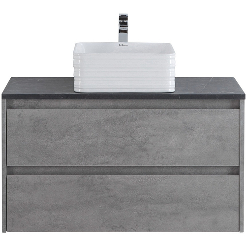 Тумба под раковину BelBagno Kraft 90 KRAFT-900-2C-SO-CG подвесная Cemento Grigio