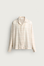 РУБАШКА JACQUARD СВОБОДНОГО КРОЯ ИЗ ХЛОПКА И ЛЬНА — ZARA