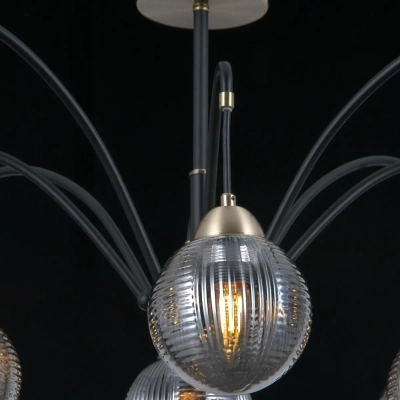 IL0433-8PSQ-79 BK AB светильник потолочный ILLUMICO, E27х8