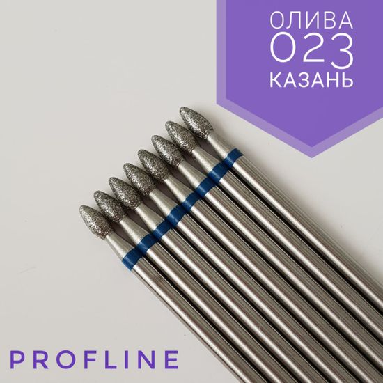 Алмазная насадка Олива 023 синяя насечка Казань КМИЗ