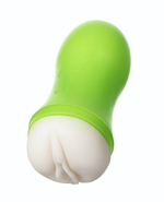 Мастурбатор-вагина A-Toys в зеленой колбе (Цвет: телесный)