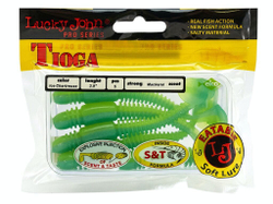 Виброхвосты съедобные LJ Pro Series TIOGA 3.9in (10 см), цв. T57, 5 шт.