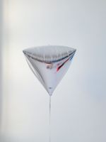 Шар А 3D АЛМАЗ Б/РИС 17" Металлик Silver  (БГ-19)