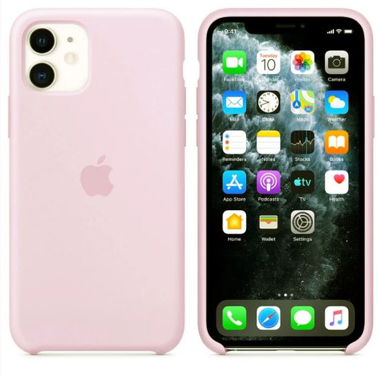 Чехол Silicone Case для Apple iPhone 11 Case Pink Sand