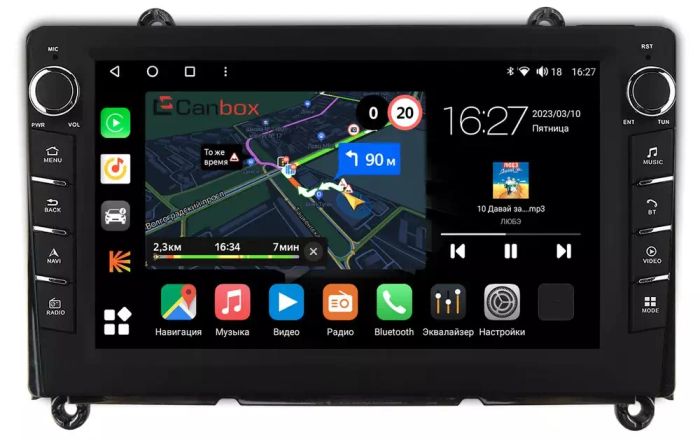 Магнитола для Toyota Hiace 2019+ - Canbox 9-260 Android 10, Быстрая, CarPlay, 4G SIM-слот