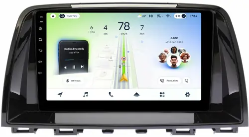 Магнитола для Mazda 6 GJ 2012-2014 - Teyes CC4L монитор 9" IPS, Android 14, Быстрая, Snapdragon 662, CarPlay, 4G SIM-слот