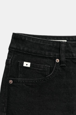 ZARA ДЖИНСЫ SLIM С ВЫСОКОЙ ПОСАДКОЙ TRF CONFORT, ЧЕРНЫЙ