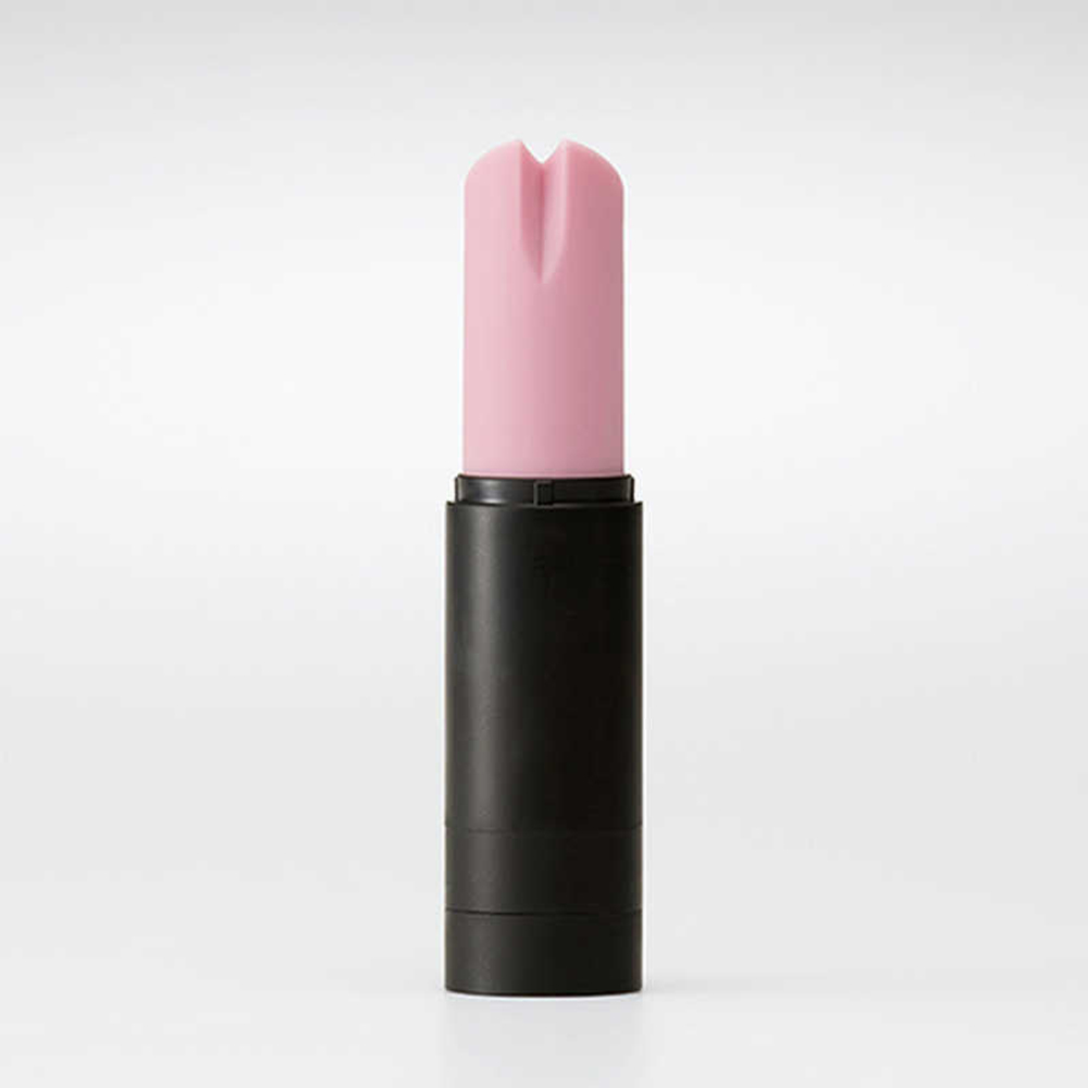 Вибратор в форме розовой помады IROHA Stick (Цвет: черный с розовым)