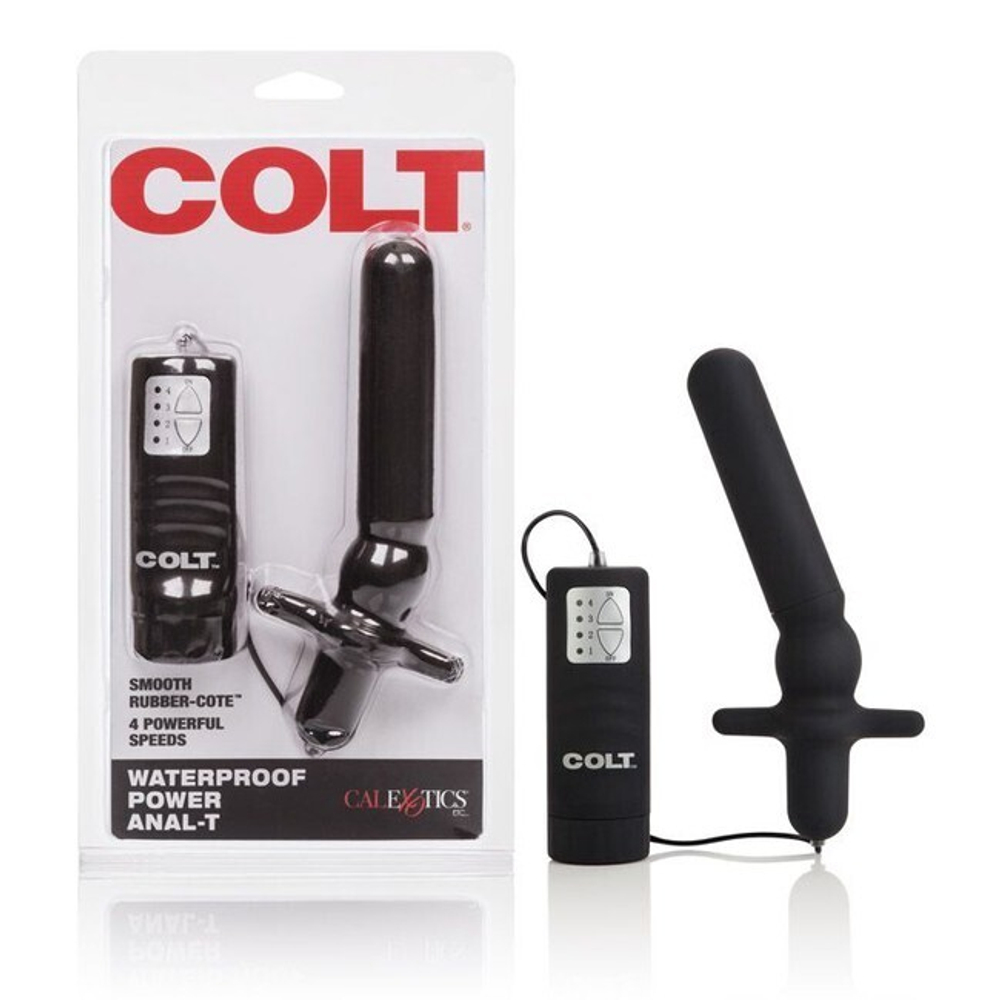Анальный стимулятор Waterproof Power Anal-T (4 скорости) (Цвет: черный)
