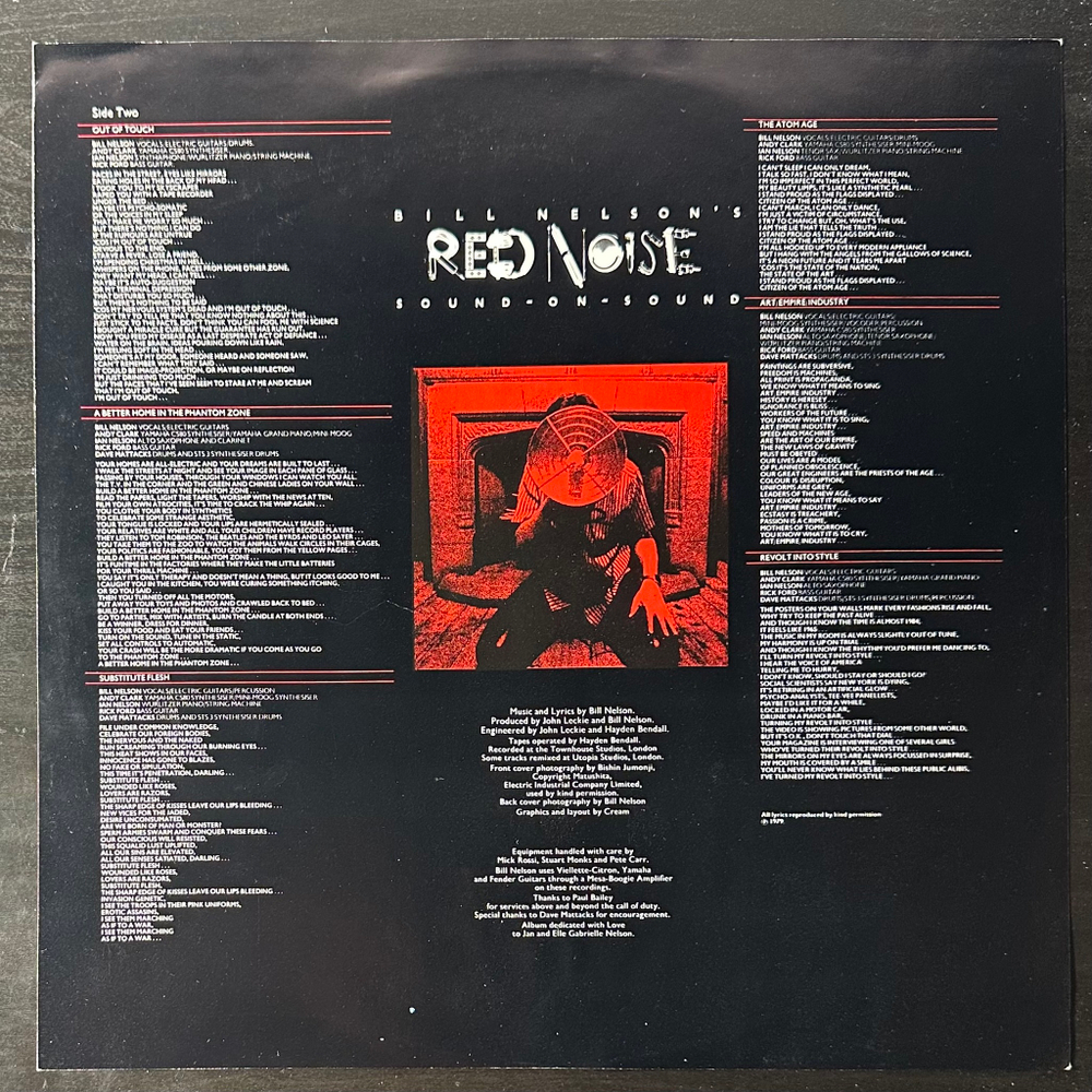 Bill Nelson's Red Noise ‎– Sound On Sound (США 1986г.)