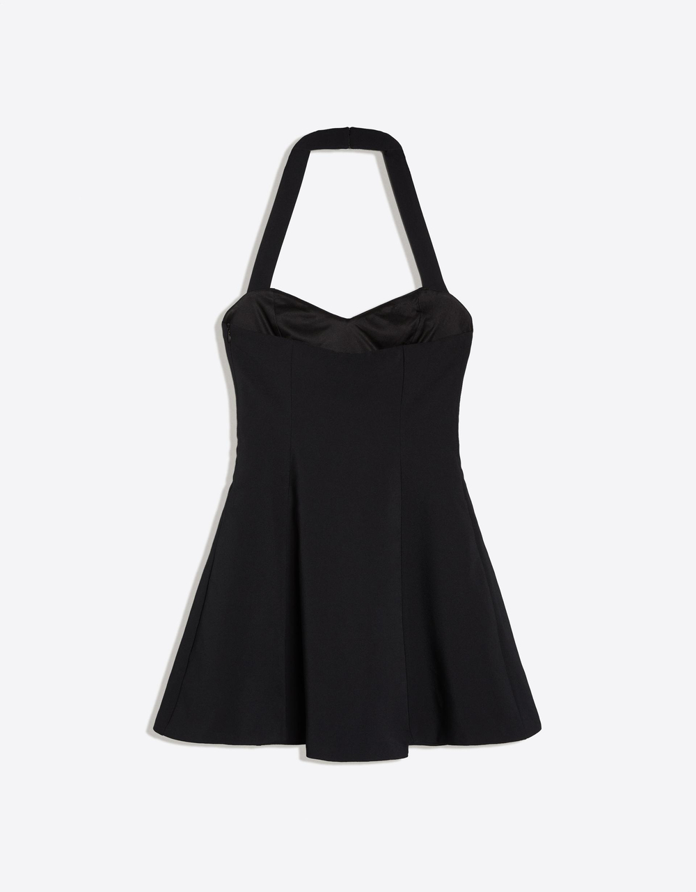 Мини-платье с воротником-стойкой - BERSHKA