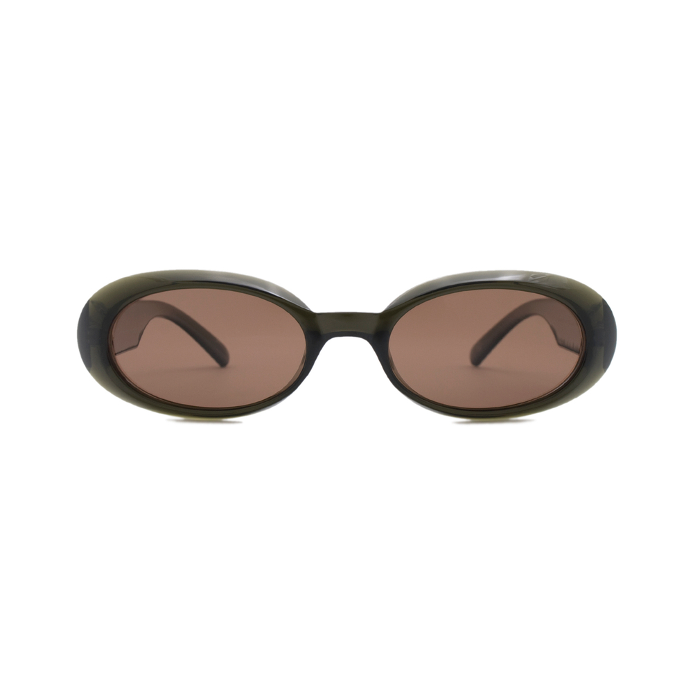 Очки Genex Sunglasses 693 c.604 овальные прозрачные зеленые