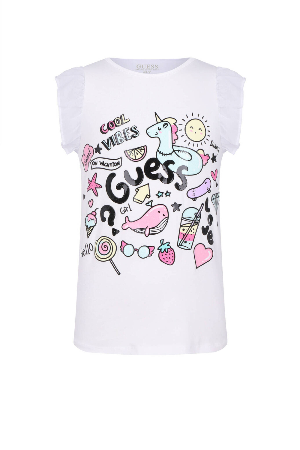 Футболка Guess - белый(K4GI17 K6YW1)
