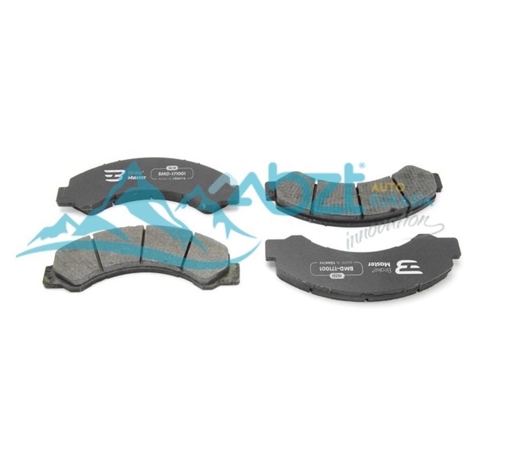 Колодка тормозная дисковые, передние/ задние. 75X206X20 EURO5 (к-т)