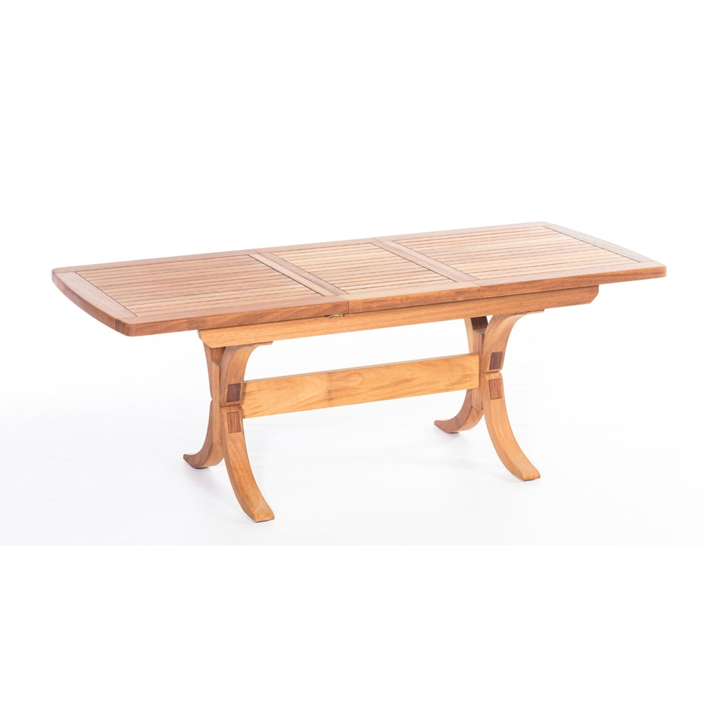 LOTUS 180 Стол обеденный деревянный раздвижной (180+50), массив ироко