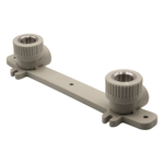 Уголок комб. вн 20х1/2'' с креплением двойной EVER® СЕРЫЙ (Россия)