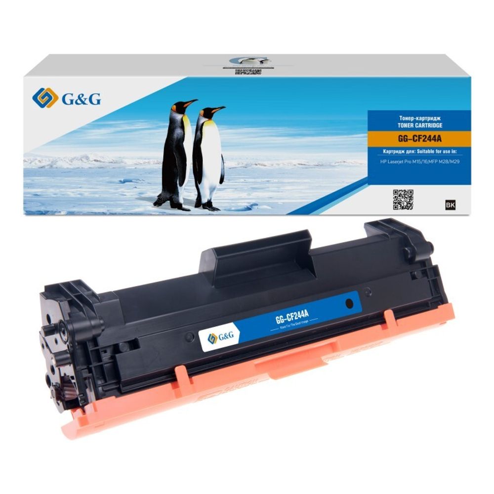 Картридж G&amp;G, аналог HP CF244A (44A) для M15/M16/M28/M29 (1k)