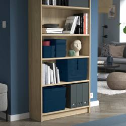 IKEA KUGGIS  (ИКЕА КУГГИС)  -  Контейнер - чёрно-синий 18x26x8 см