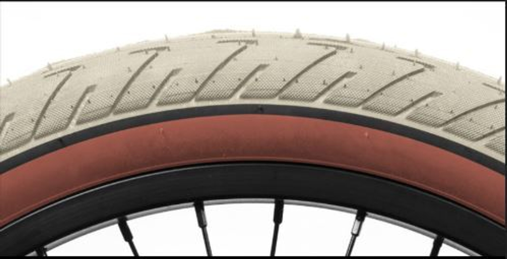 BMX Покрышка Shadow Strada Nuova LP сталь (2,30" 60psi (серый / оранжевый) арт: 110-05017 2.30 LP)