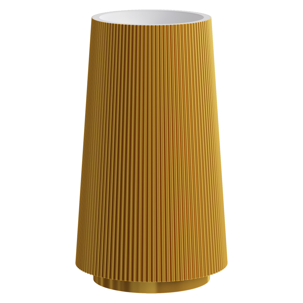Раковина напольная рифленая Corian 480*480*850 GOLD