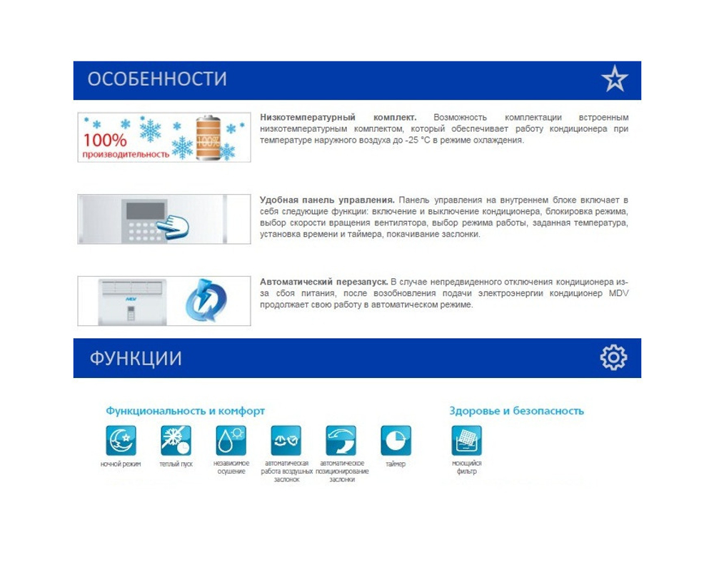 Колонная сплит-система MDV MDFJ2-48ARN1/MDOFJ2-48AN1