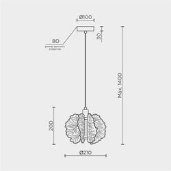Подвесная люстра MODELIGHT MDL.65223.1HC GD