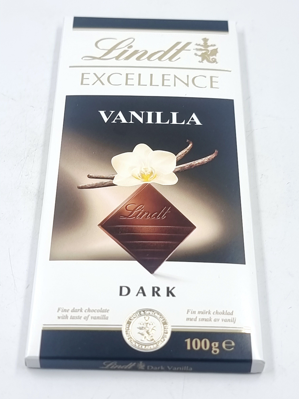 Шоколад темный Lindt Excellence Vanilla Dark с ванилином, 100 г (Швейцария)