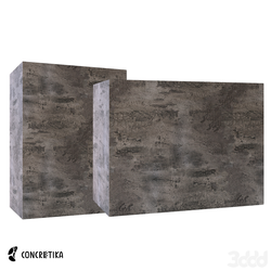 Кашпо DEVIDER CONCRETE GREY DARK 100 х 40 х 50