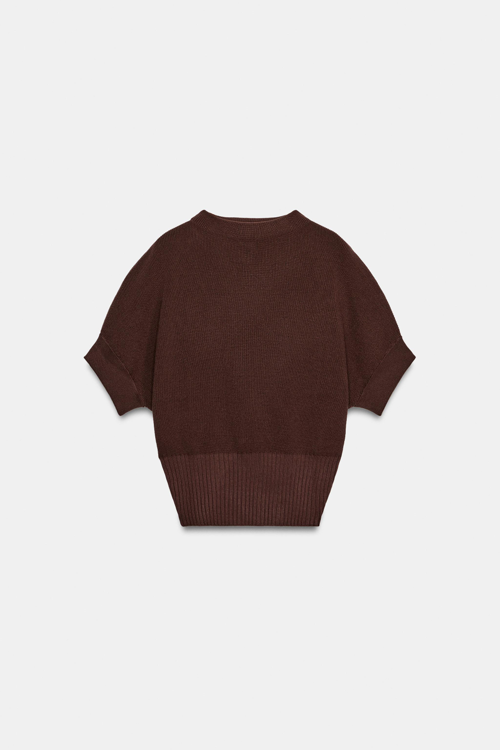 ТРИКОТАЖНЫЙ ТОП ПРИТАЛЕННОГО КРОЯ — ZARA