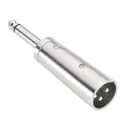 Adam Hall 7872 - адаптер XLR (M) - TRS 6.3 mm mono (M), серебристый