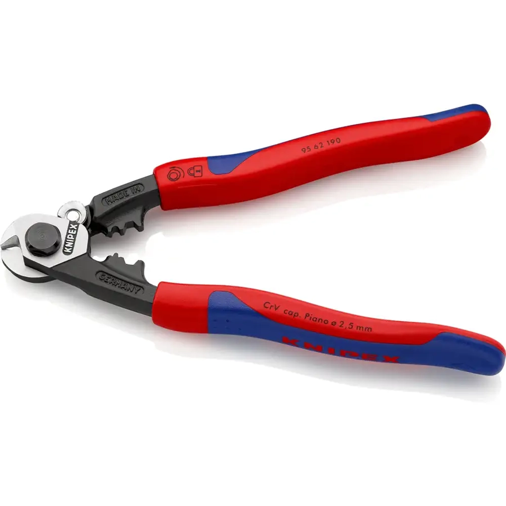 Ножницы для резки проволочных тросов 190 мм Knipex 95 62 190 SB