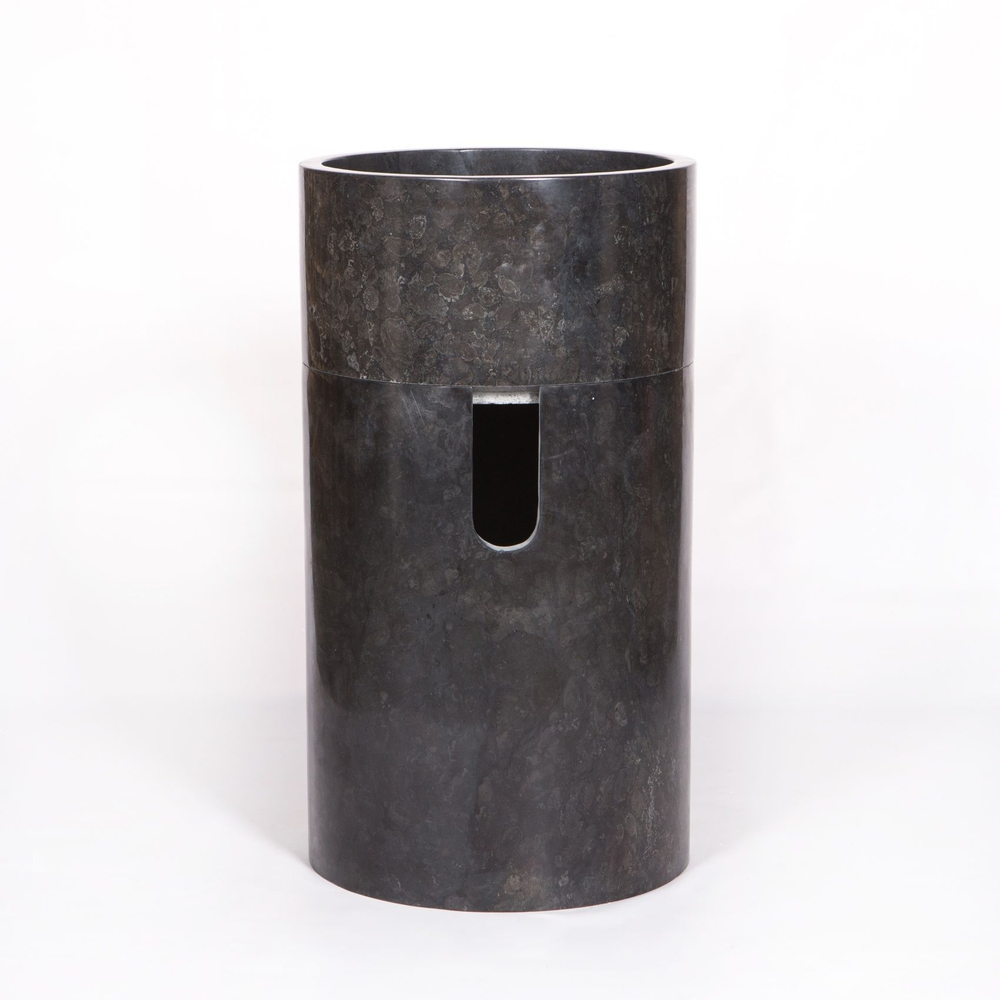 Раковина напольная из мрамора Silinder Full MN-6398 50x50x90