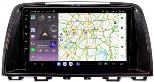 Магнитола для Mazda 6 2012-2014 - Kuberg OL-9580 QLed, Android 13, Быстрейшая, CarPlay, SIM-слот