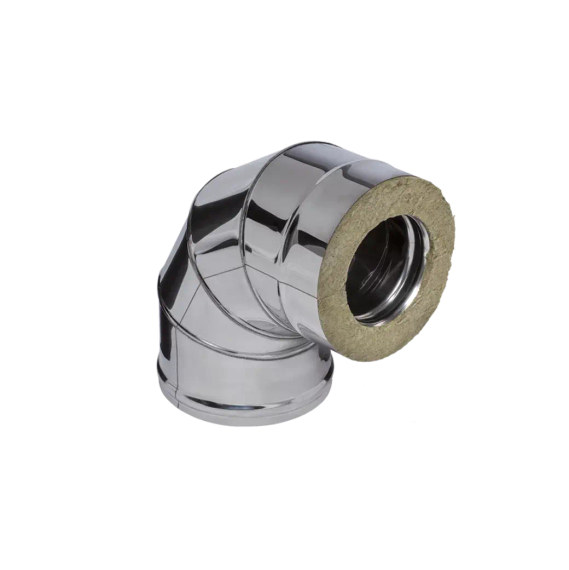 Колено Ferrum DN150*210 90 градусов 0,8/430 сэндвич 16048