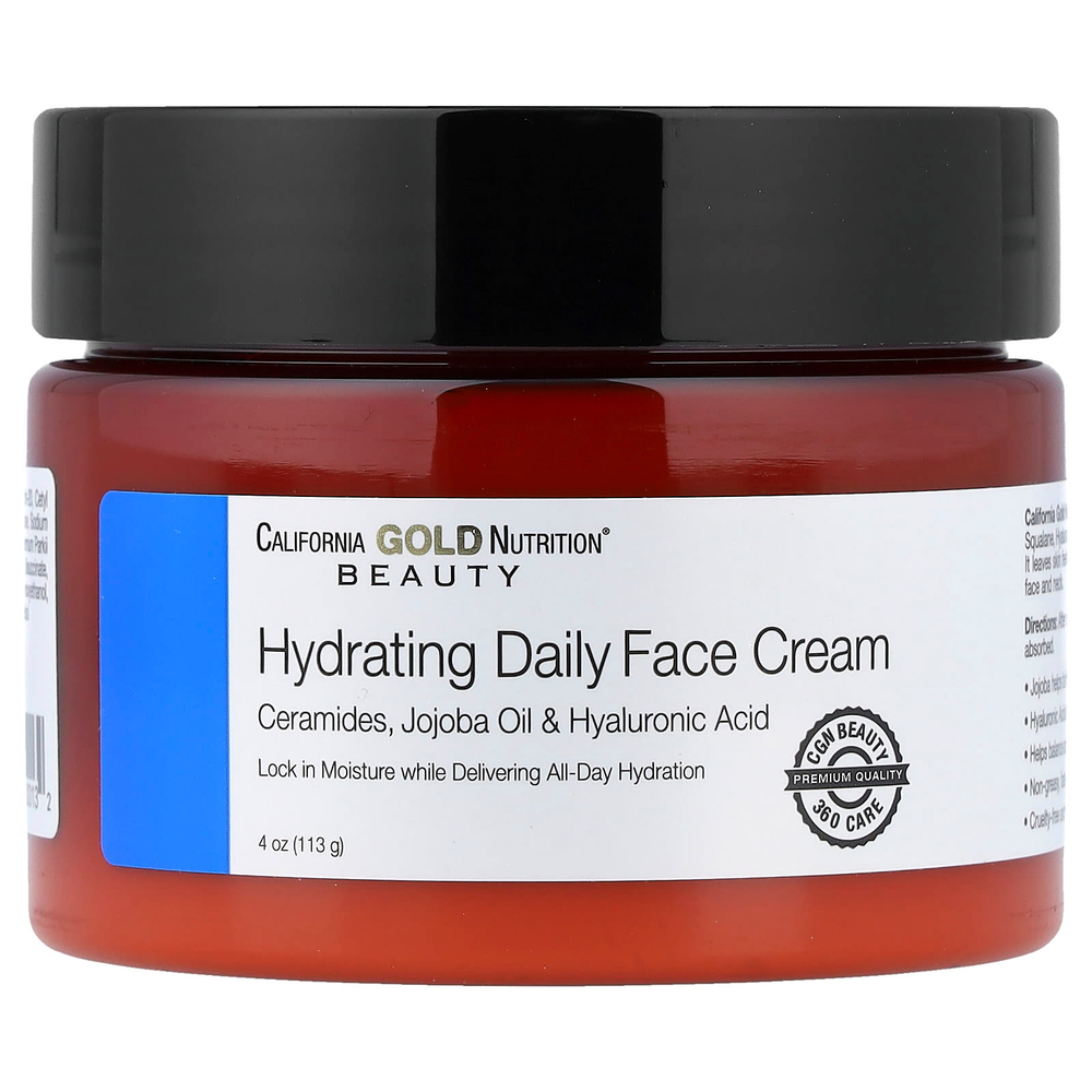 California Gold Nutrition, Beauty, ежедневный увлажняющий крем для лица, 113 г (4 унции)