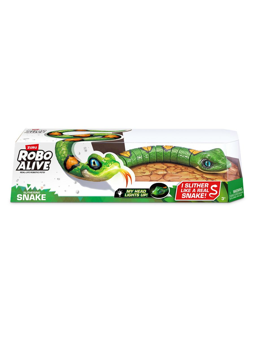 Интерактивная игрушка Robo Alive Snake Зеленая