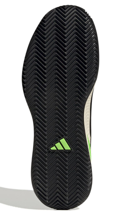 Мужские кроссовки теннисные Adidas Defiant Speed Clay - core black/core black/beam yellow