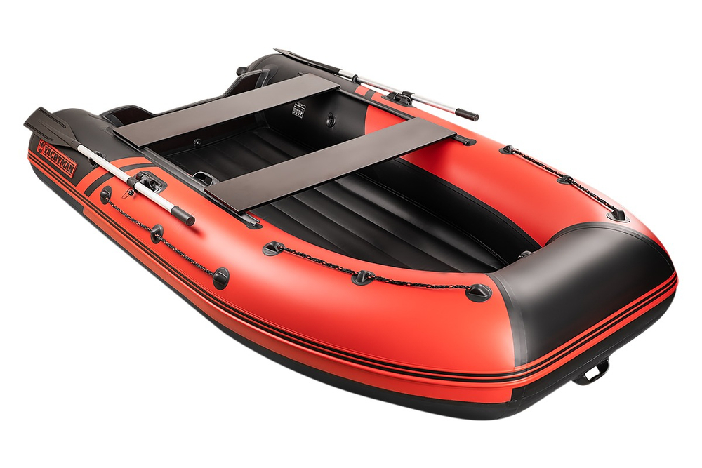 YACHTMAN-300 НДНД красный-черный + PARSUN T 5.8 BMS (комплект лодка + мотор)