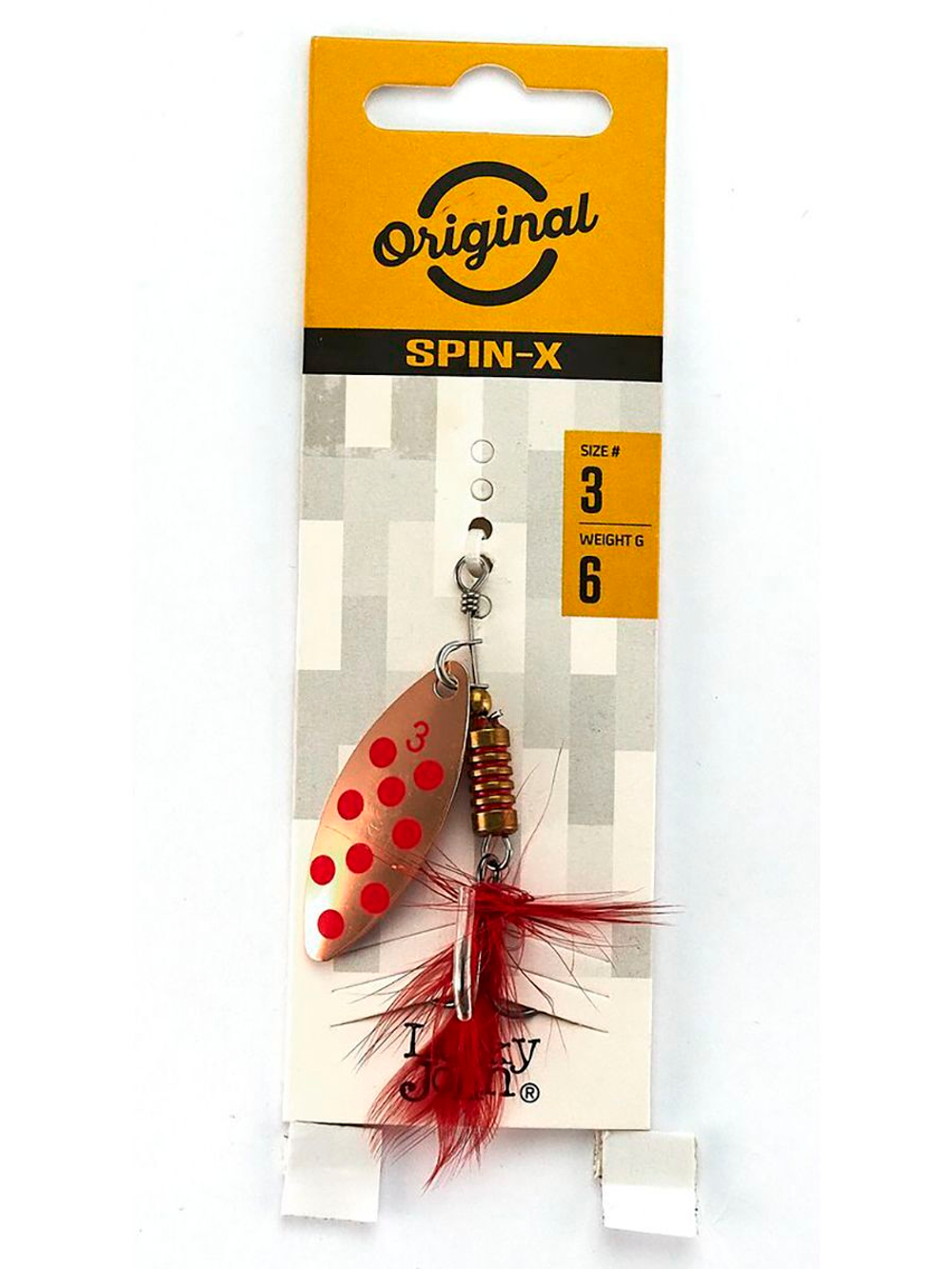 Блесна вращающаяся Lucky John SPIN X LONG 05 12,0г CR (5шт. в упк.)