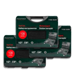( 3 K-T ) Набор инструмента 108пр.1/4''&1/2''(6гр.)(4-32мм) RockFORCE RF-41082-5EURO ( 3 K-T )