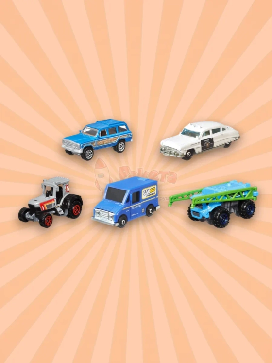 Набор машинок Matchbox 5 шт MBX Countryside 2 C1817