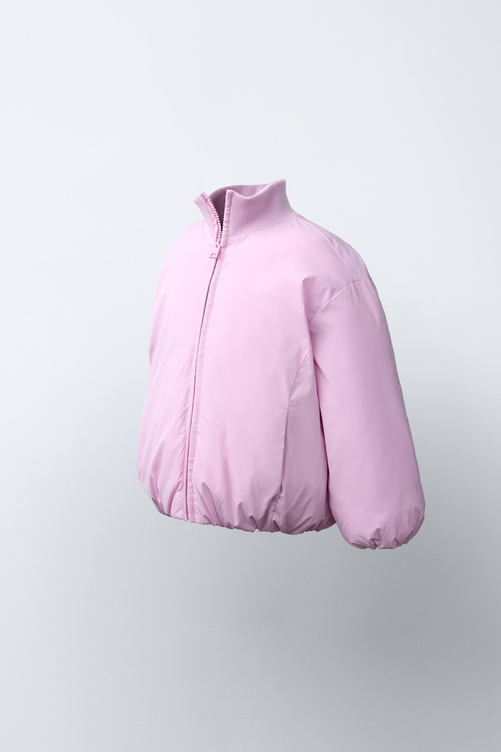 ZARA СТЕГАНЫЙ ПУХОВИК WATER REPELLENT, РОЗОВЫЙ