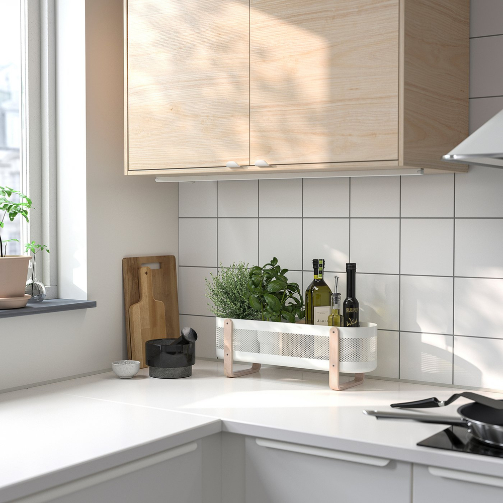 IKEA RISATORP  (ИКЕА РИСАТОРП)  -  Органайзер для письменного стола - белый 50х16х17 см