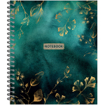 НОВИНКА! ТЕТРАДЬ ОБЩАЯ 48 ЛИСТОВ НА СПИРАЛИ “Gold Floral Pattern”