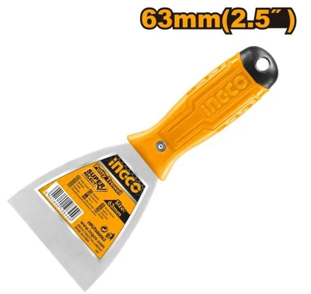 Шпатель малярный INGCO HPUT686063 63 мм Шпатель малярный INGCO HPUT686063 63 мм