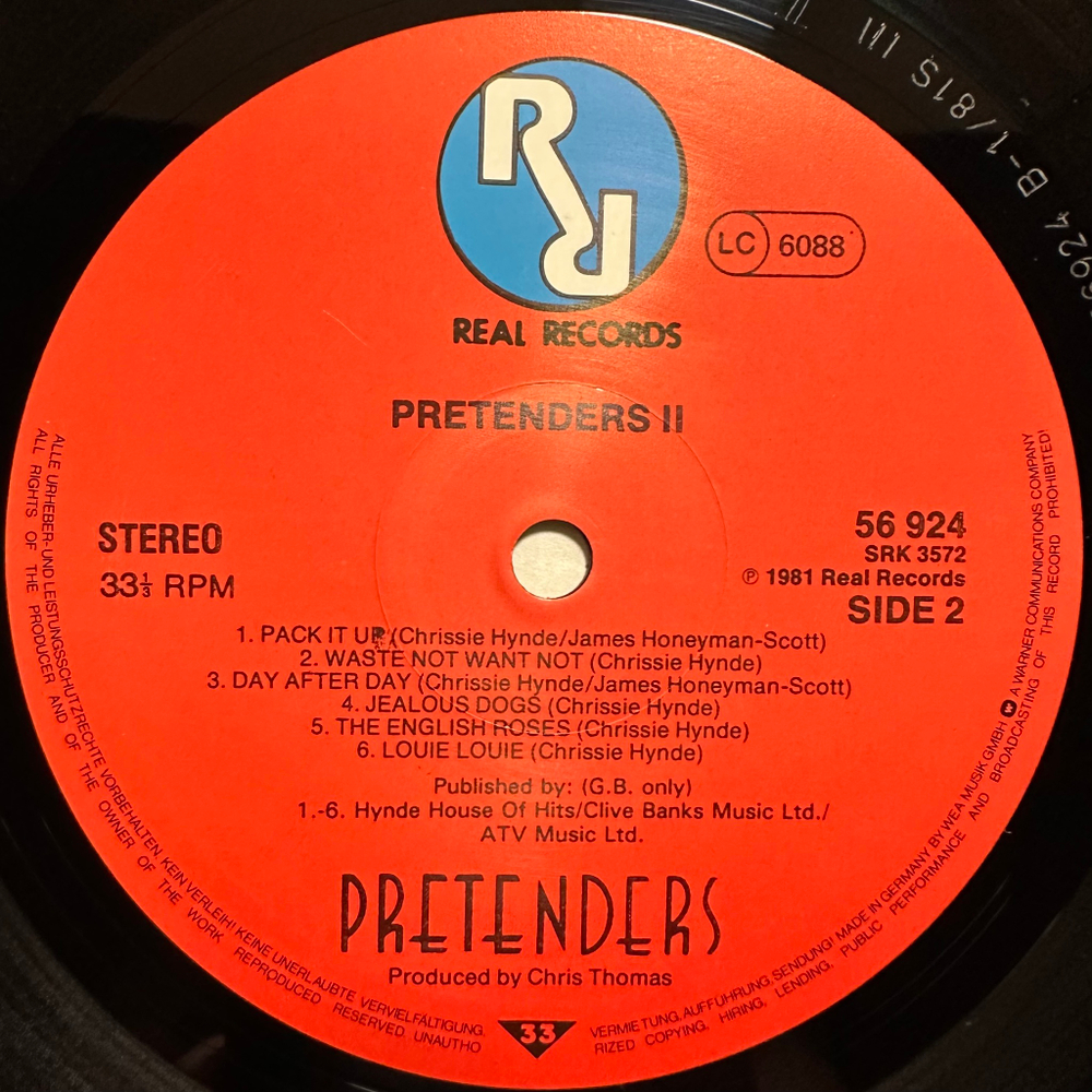 Pretenders - Pretenders II (Германия 1981г.)