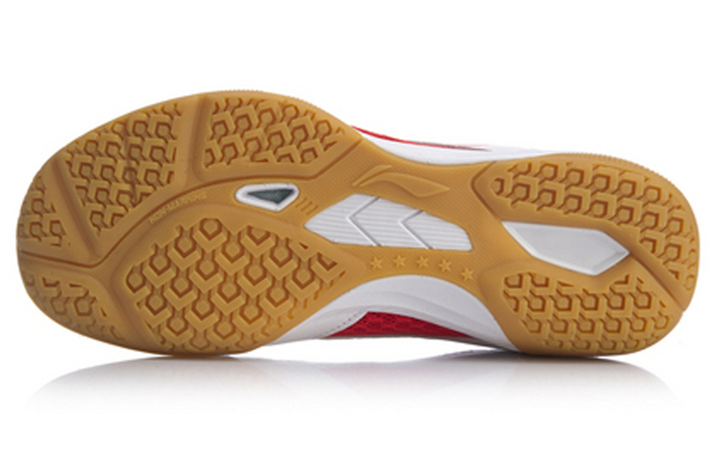 LINING Ma Long Signature Table Tennis Shoes "White Red" Women"s