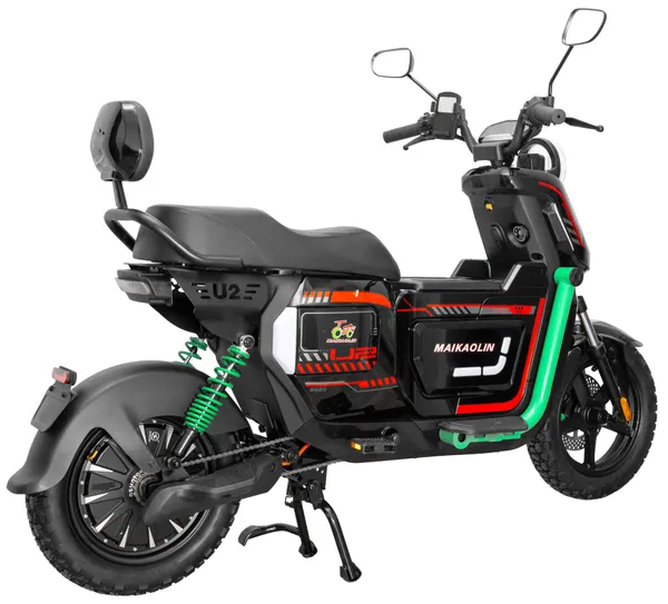 Электроскутер MAIKAOLIN U2 PRO 1500W (60V/80Ah) - Чёрный фото №7