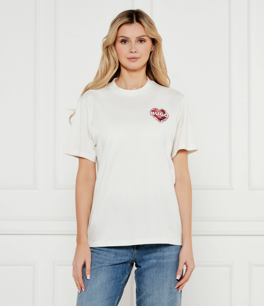 Футболка Vintage Tee_14 HUGO - экрю(50534545)
