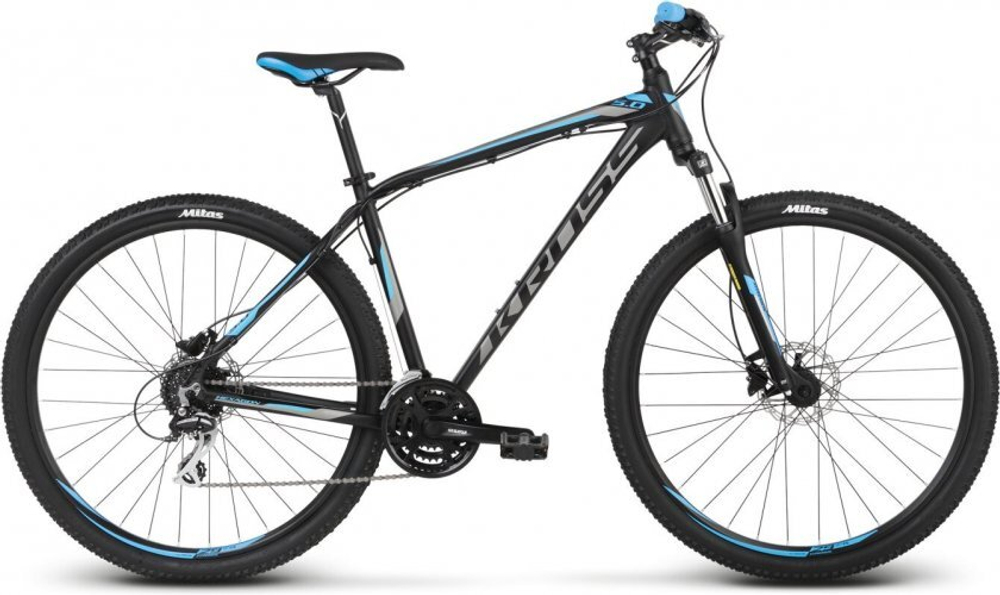 Велосипед Kross 2018 Hexagon 5.0 29 black graphite blue mattete S